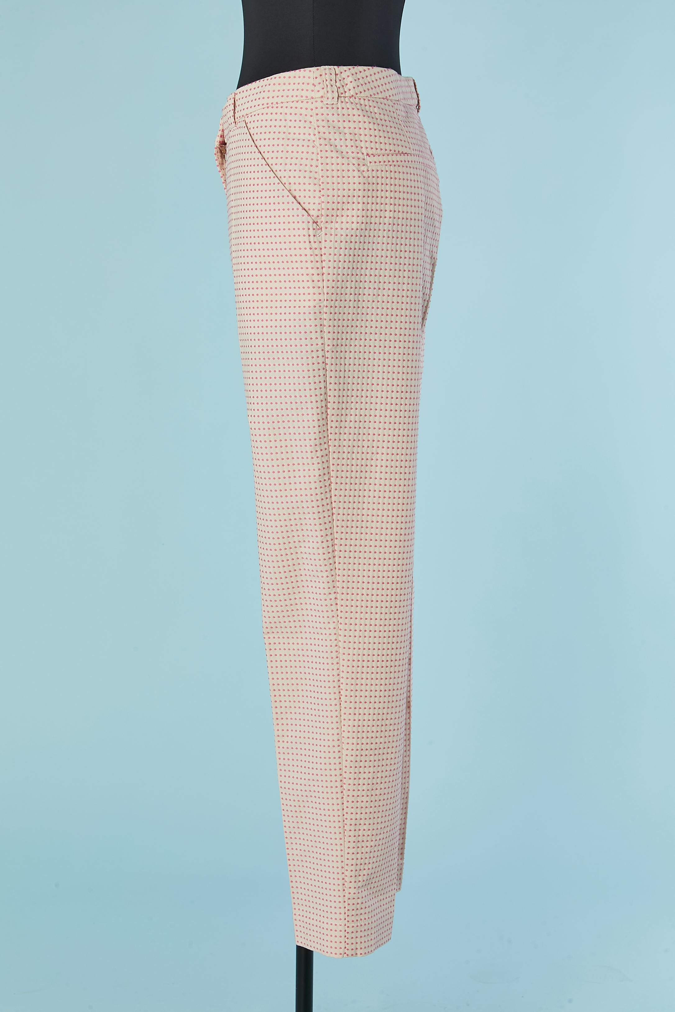 Jacquard-Baumwollhose mit Punktmuster AJ ARMANI JEANS Neu mit Etikett im Zustand „Neu“ im Angebot in Saint-Ouen-Sur-Seine, FR