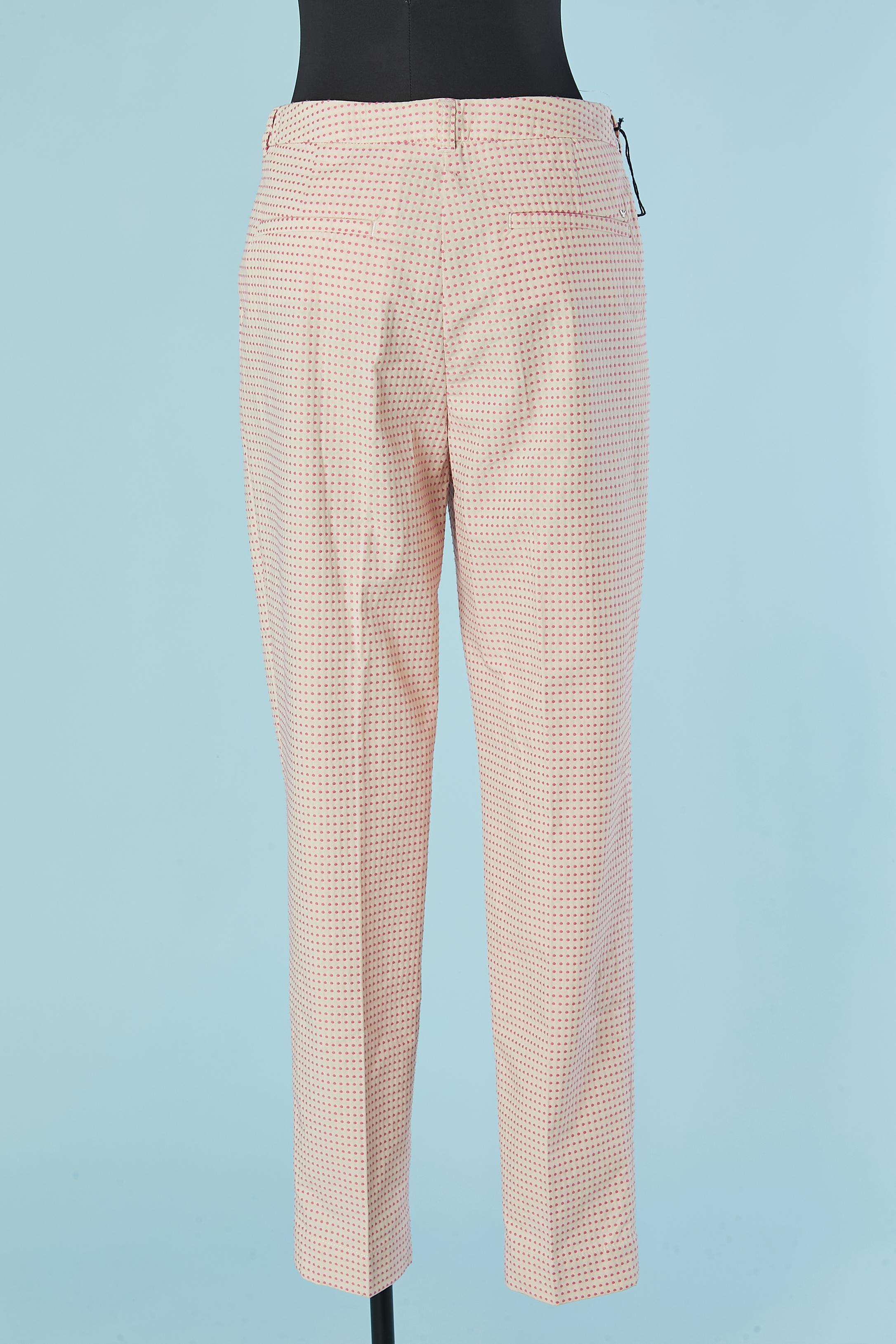 Jacquard-Baumwollhose mit Punktmuster AJ ARMANI JEANS Neu mit Etikett Damen im Angebot