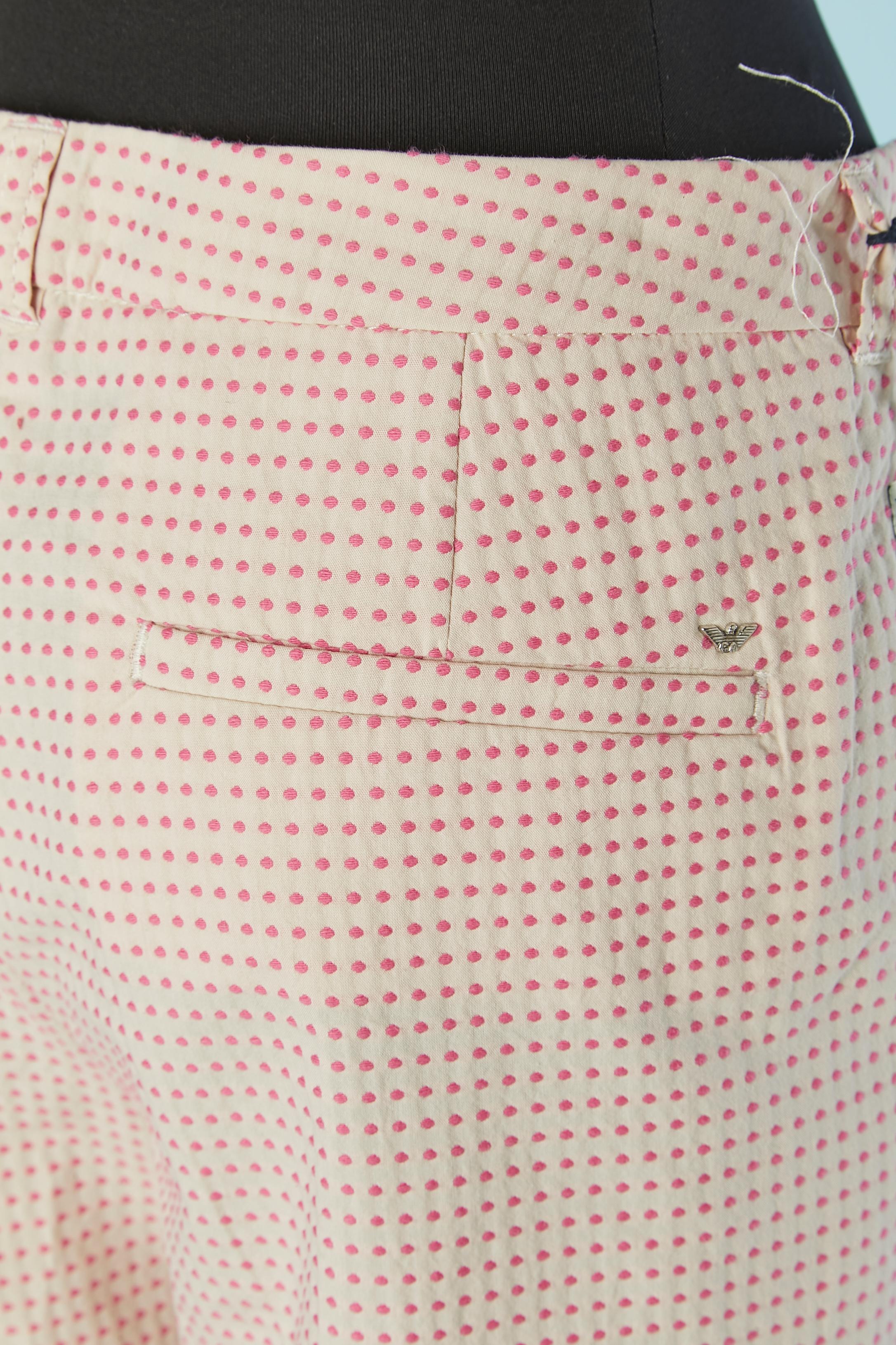 Jacquard-Baumwollhose mit Punktmuster AJ ARMANI JEANS Neu mit Etikett im Angebot 1