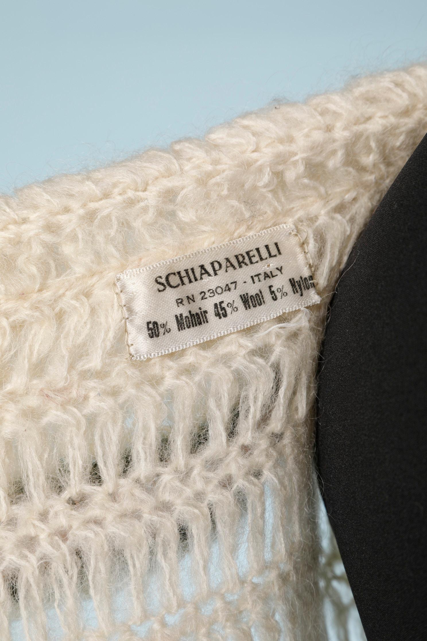 Cardigan en maille jacquard en mohair et laine Schiaparelli, circa 1970  en vente 1