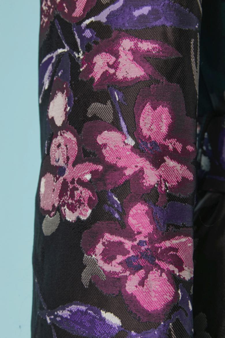 Abrigo de jacquard de botonadura sencilla con estampado de flores ZUHAIR MURAHD en Excelente estado para la venta en Saint-Ouen-Sur-Seine, FR