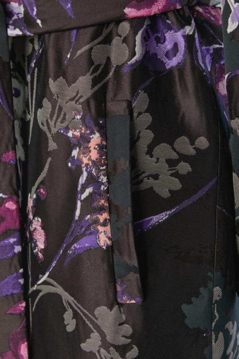 De las mujeres Abrigo de jacquard de botonadura sencilla con estampado de flores ZUHAIR MURAHD en venta