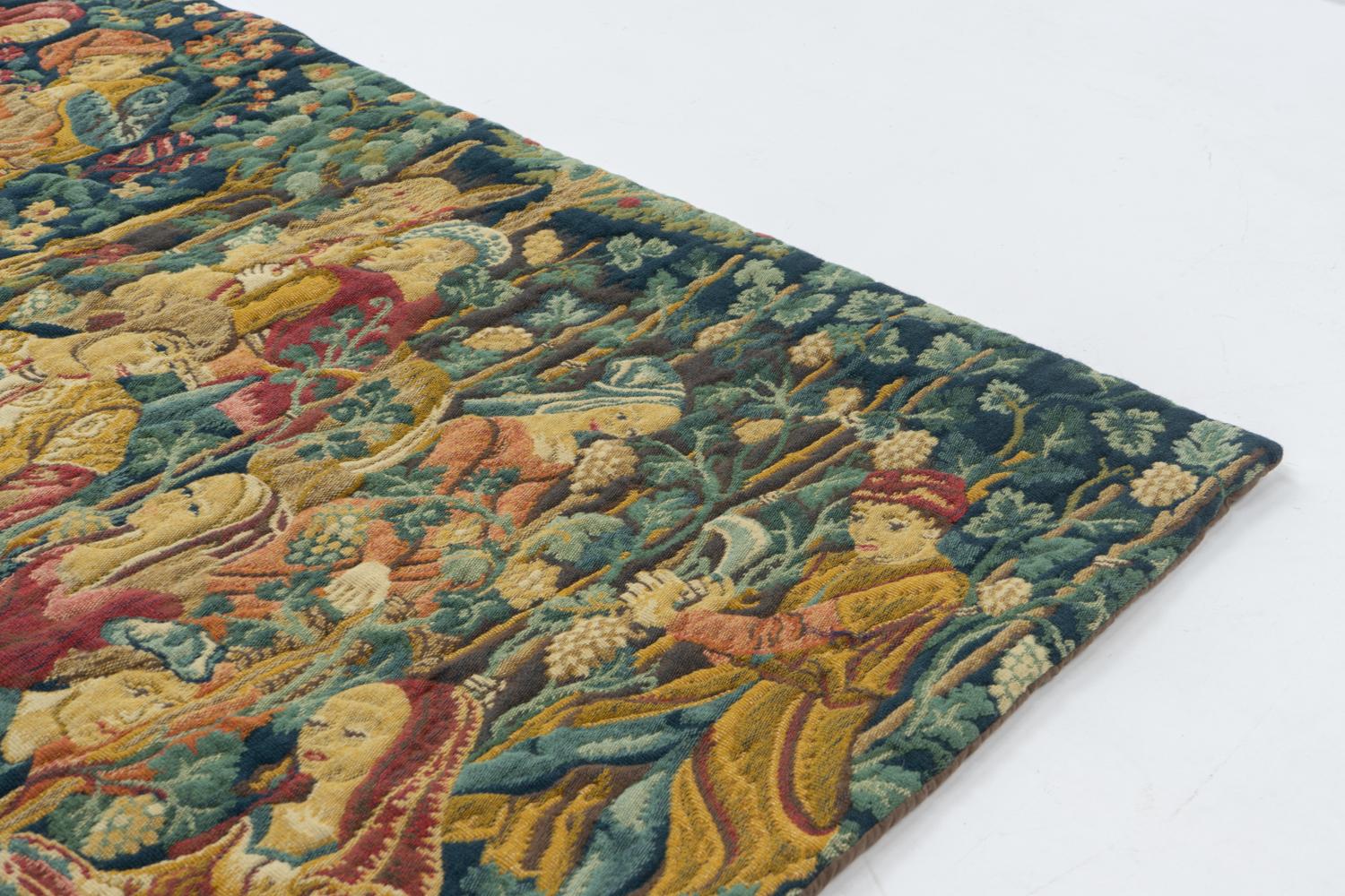 Tapiz Jacquard de Aubsson, attr. a Jean Laurent, Francia Años 70 en venta 2