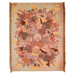 Jacquard woven tapestry, contemporary wall art, Autumn Forest, Tjitske Storm