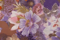 Jacquard woven tapestry, fine art, flowers, Eye of Aphrodite, Tjitske Storm