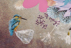 textile, woven tapestry, contemporary art, flowers, Winter Sleep, Tjitske Storm