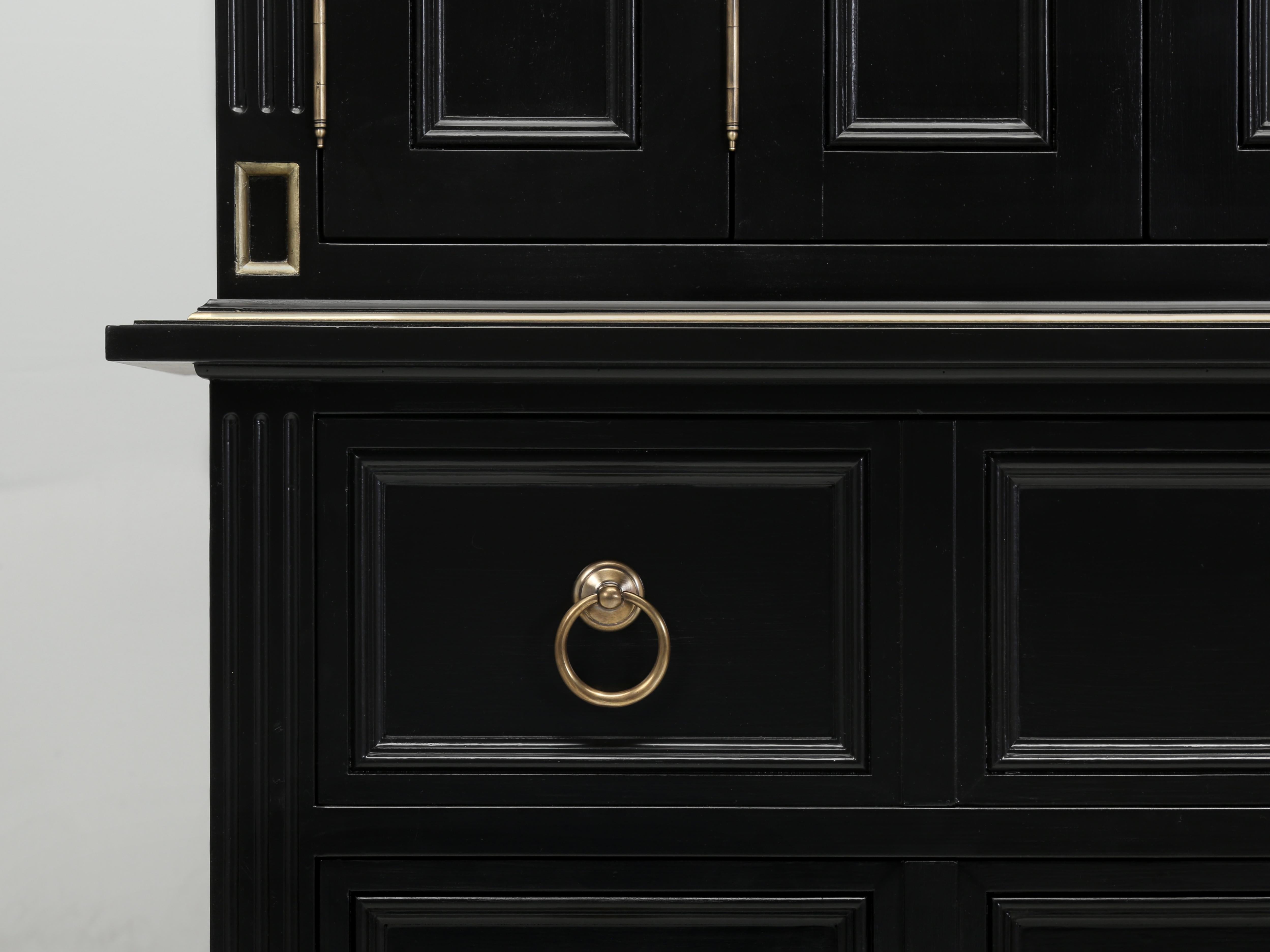 Jacque Adnet Inspired Bespoke Cabinet Bi-Fold Doors Built to Order Any Dimension For Sale 1