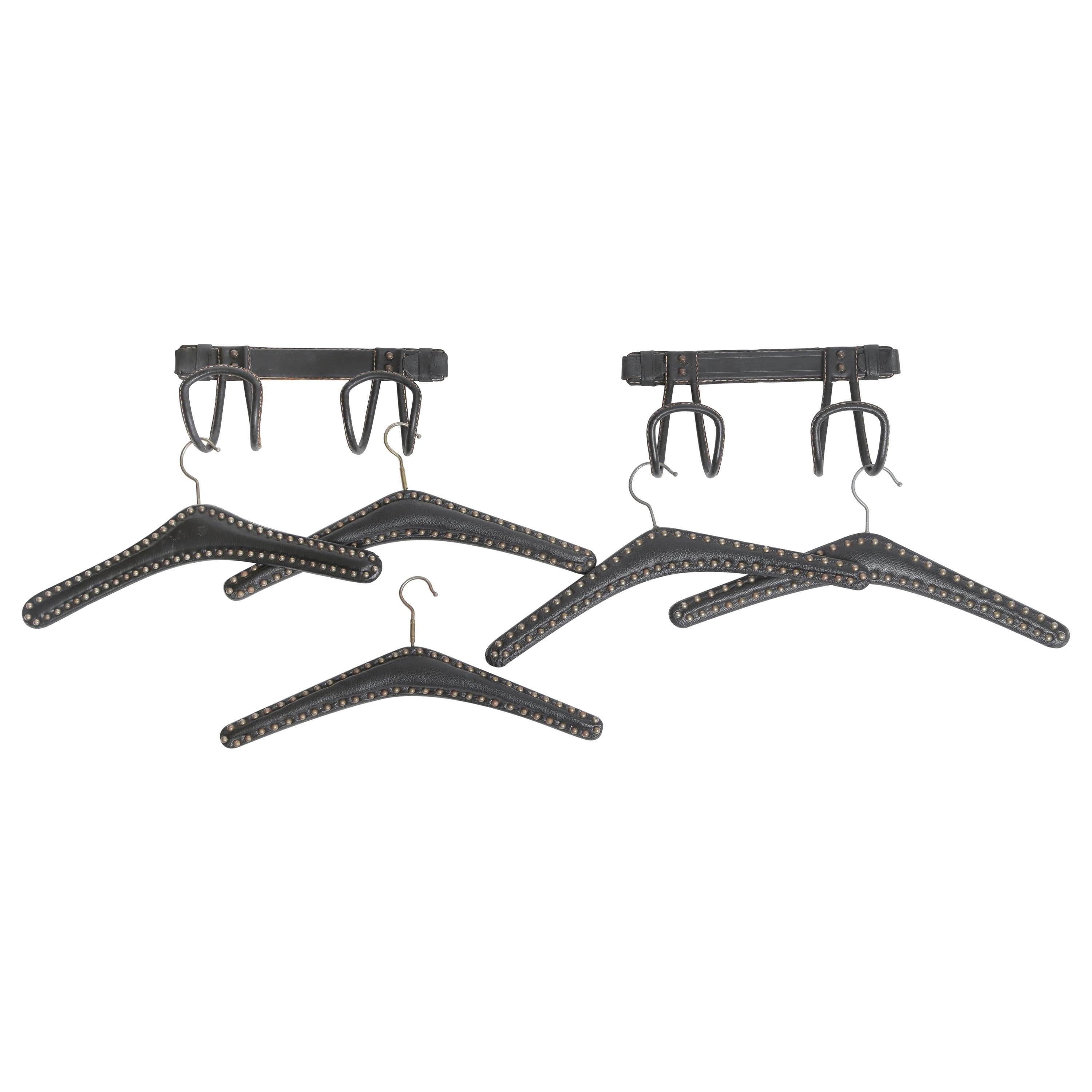 Jacque Adnet Wall-Mounted Coat Hangers For Sale