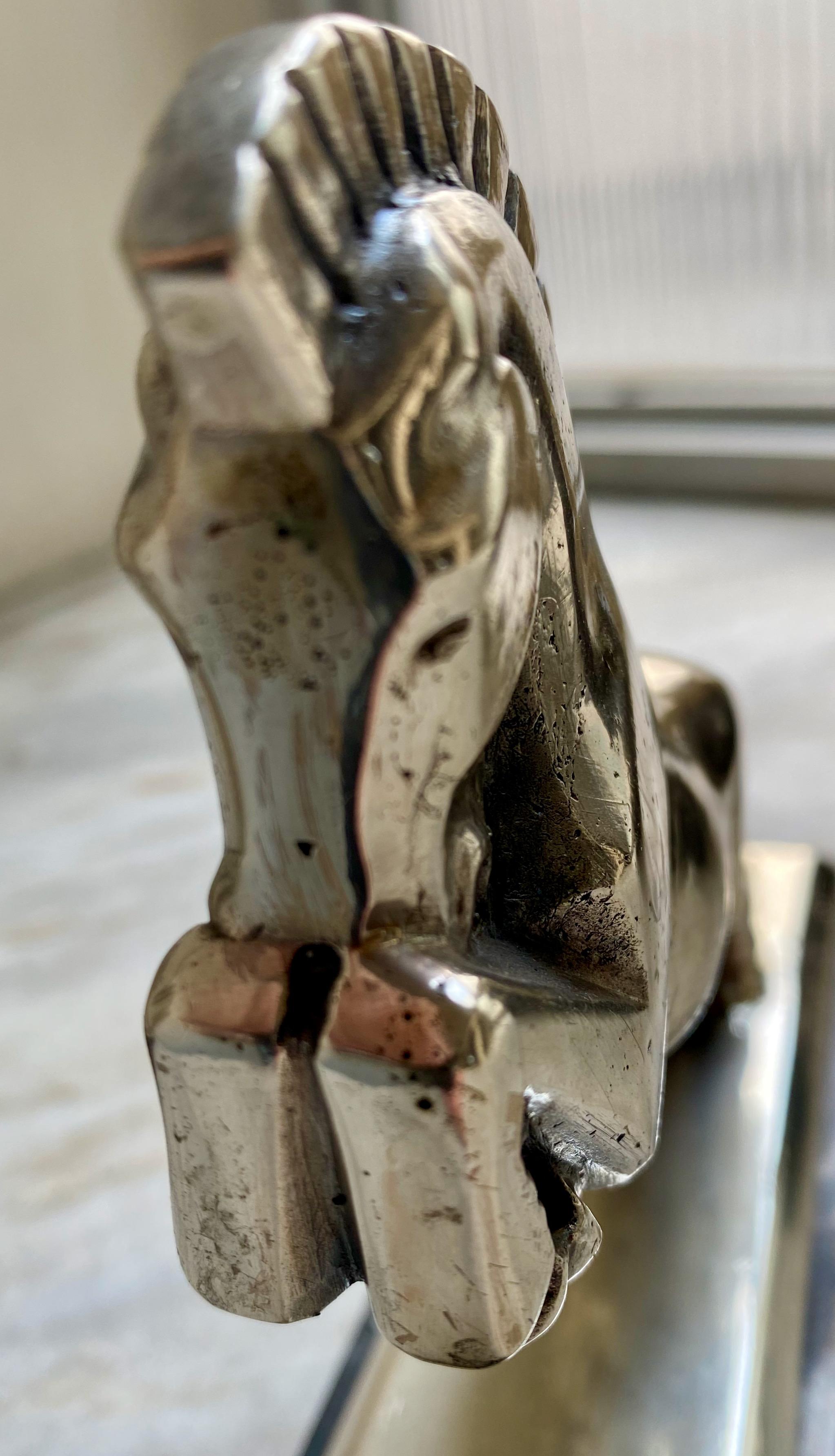 Jacque Cartier French Art Deco Horse Bookends Bronze Sculpture 2