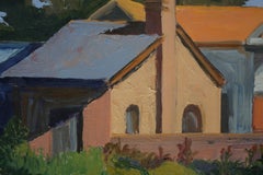 California Plein Aire Oil Painting of Luther Burbank's Garden in Santa Rosa