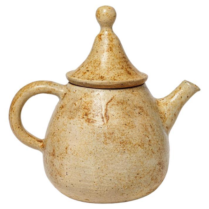 Jacqueline and Jacqueline Lerat, teiera in ceramica del XX secolo La Borne 1960