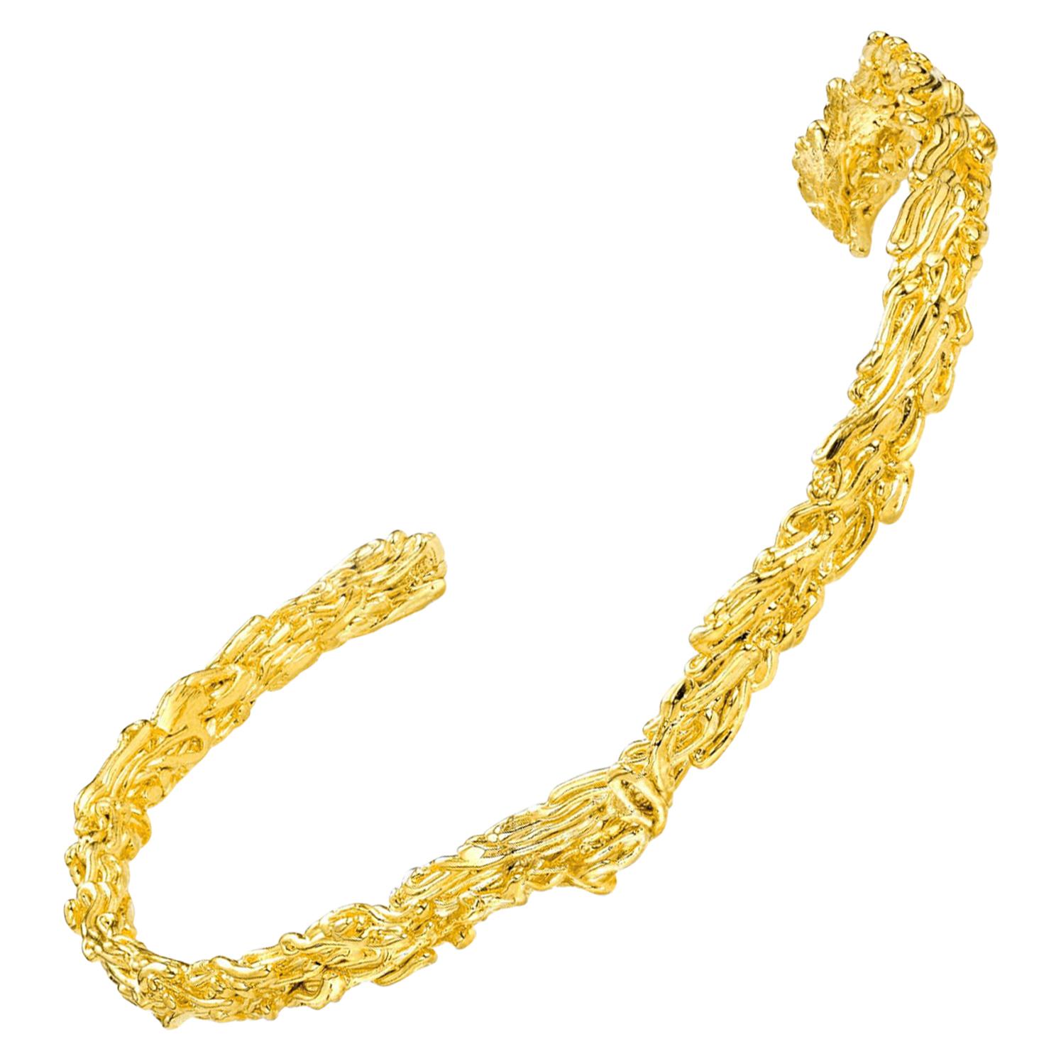 Jacqueline Barbosa 18k Recycled Gold Dexter Cuff Bracelet
