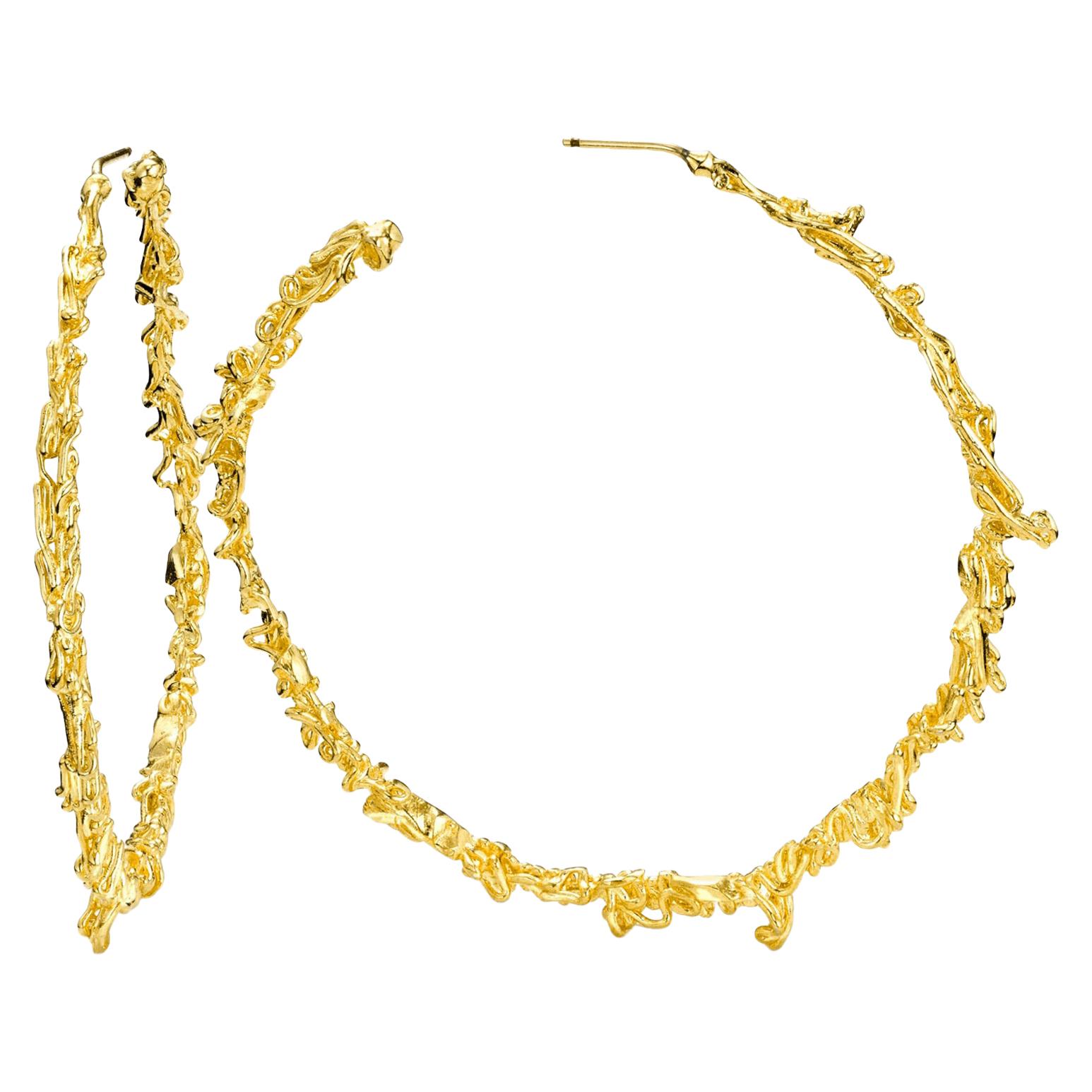 Jacqueline Barbosa 18k Recycled Gold Dexter Hoop Earrings