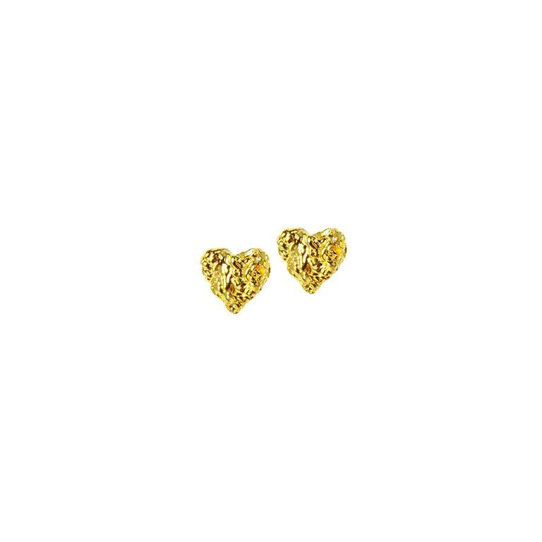 Jacqueline Barbosa 18k Recycled Gold Love Stud Earrings