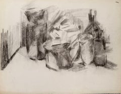 Abstract Vases and Jugs Pastel 20th Modernist Century Drawing