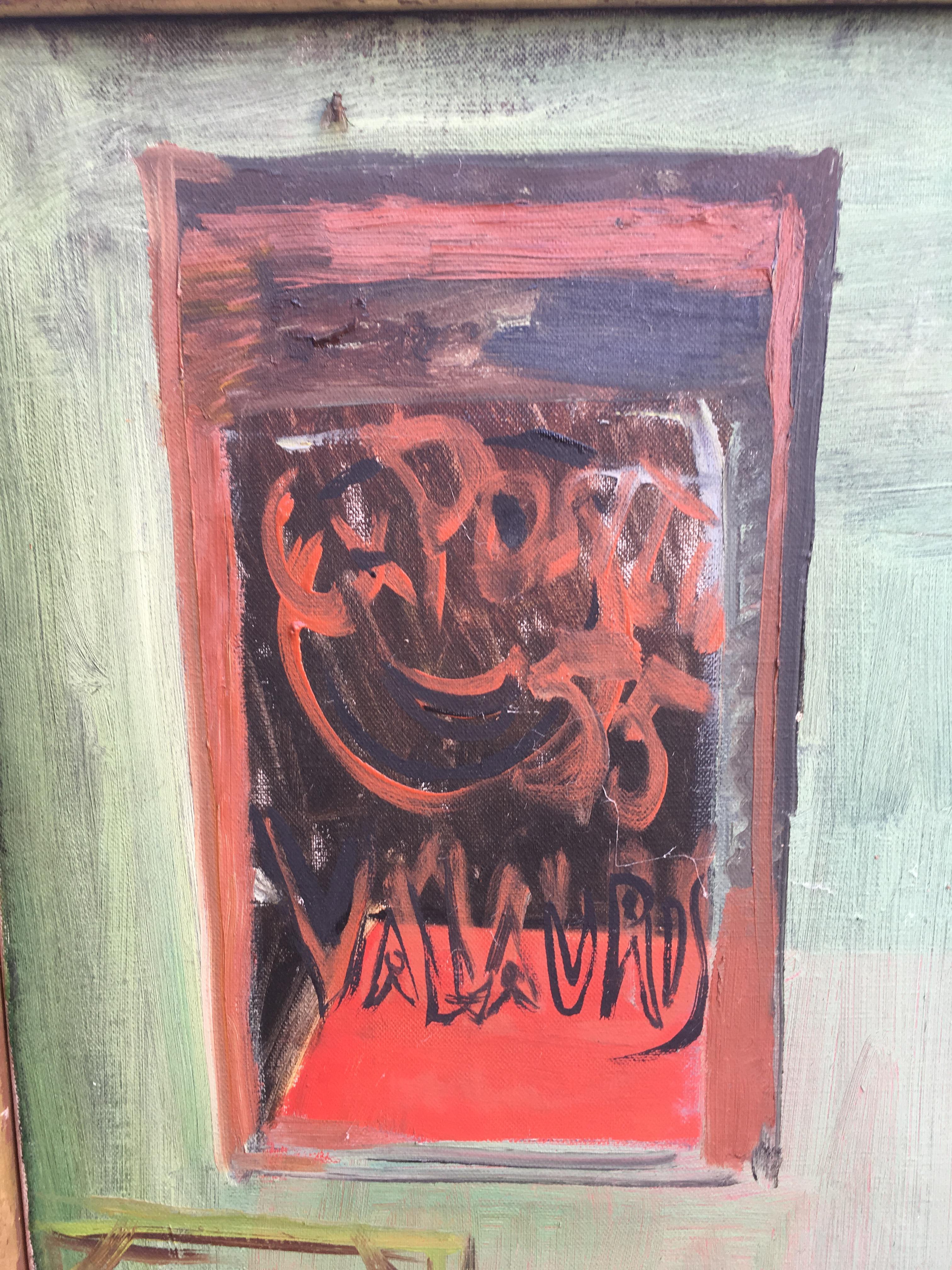 Mid-Century Modern Jacqueline Brison (1932-2006), Huile Sur Toile, circa 1960 For Sale
