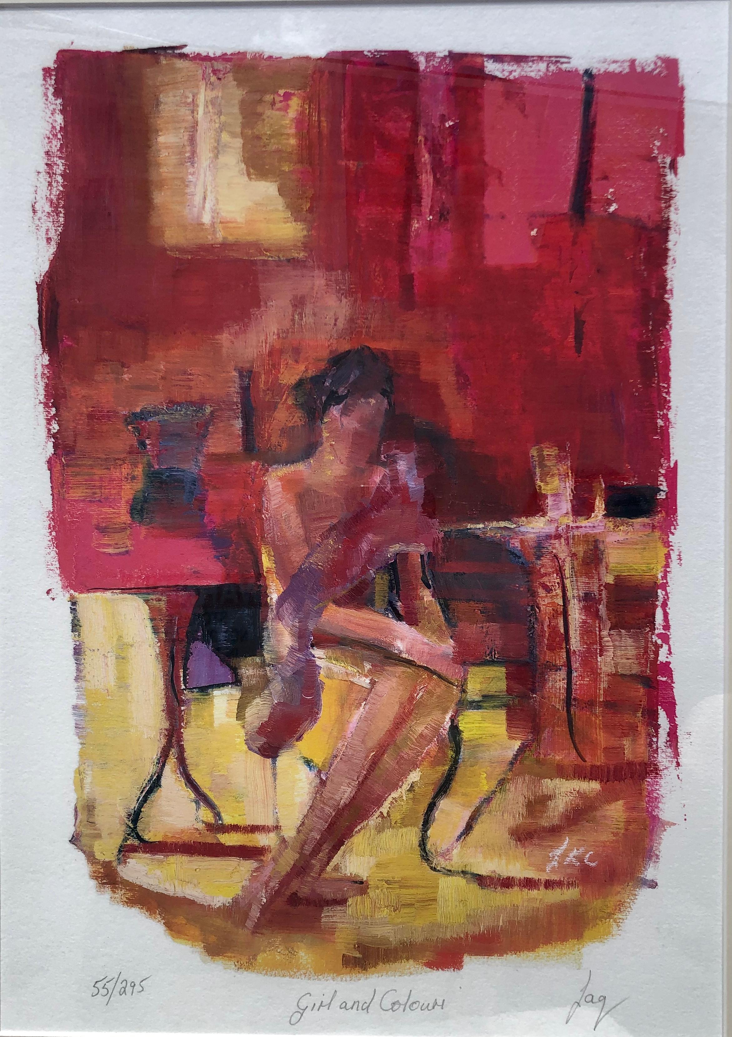Woman In The Chair - Print by JIQ JAQ Jacqueline Crofton