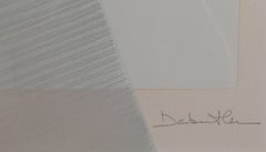 Sans titre II, gravure géométrique abstraite avec aquatinte de Jacqueline De Butler