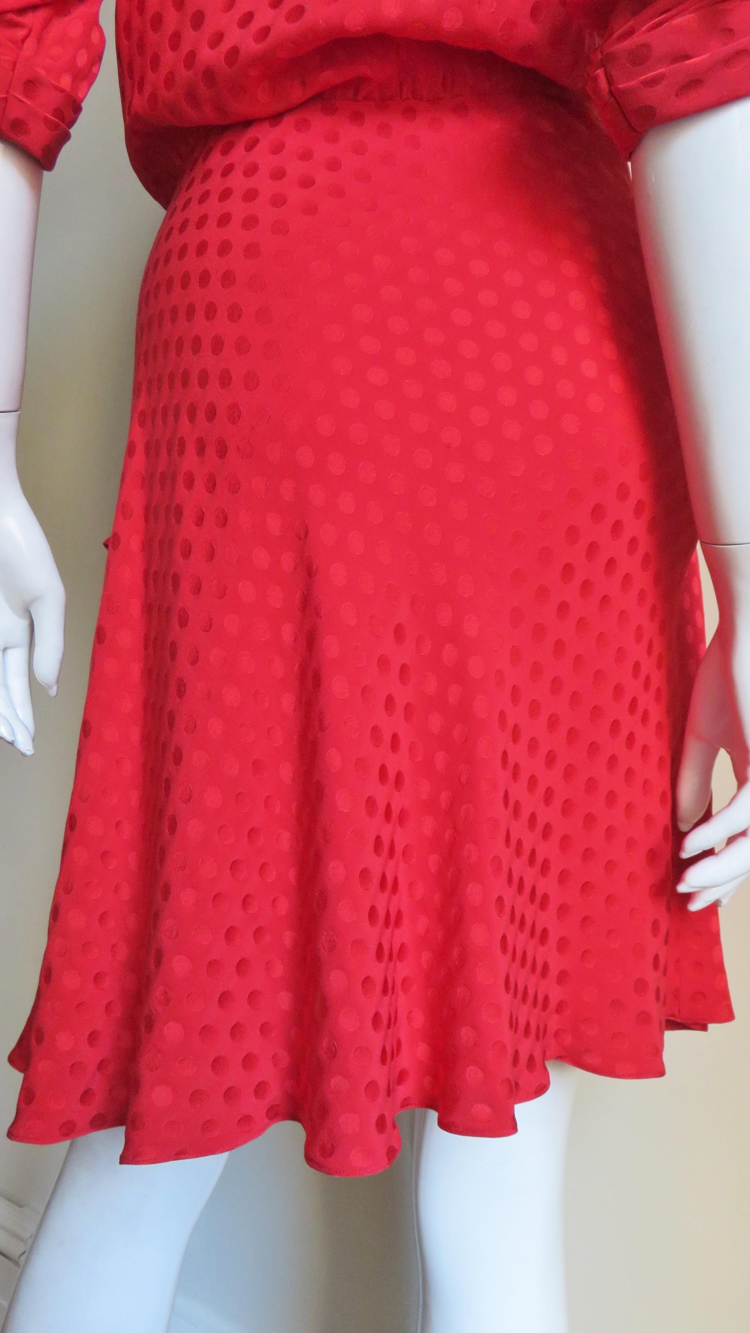 Jacqueline de Ribes 1980s Wrap Silk Dress For Sale 10