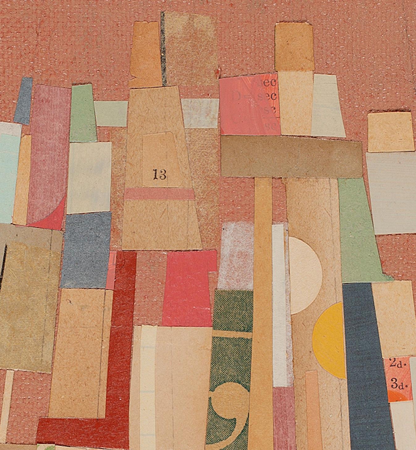 Ars Poetica 16 : contemporary collage - Abstract Geometric Mixed Media Art by Jacqueline Dee Parker