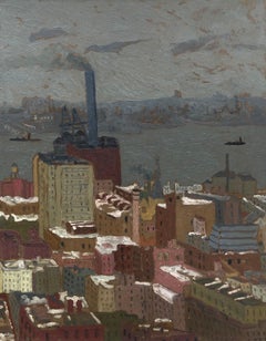 Snowy Rooftops In New York (?)