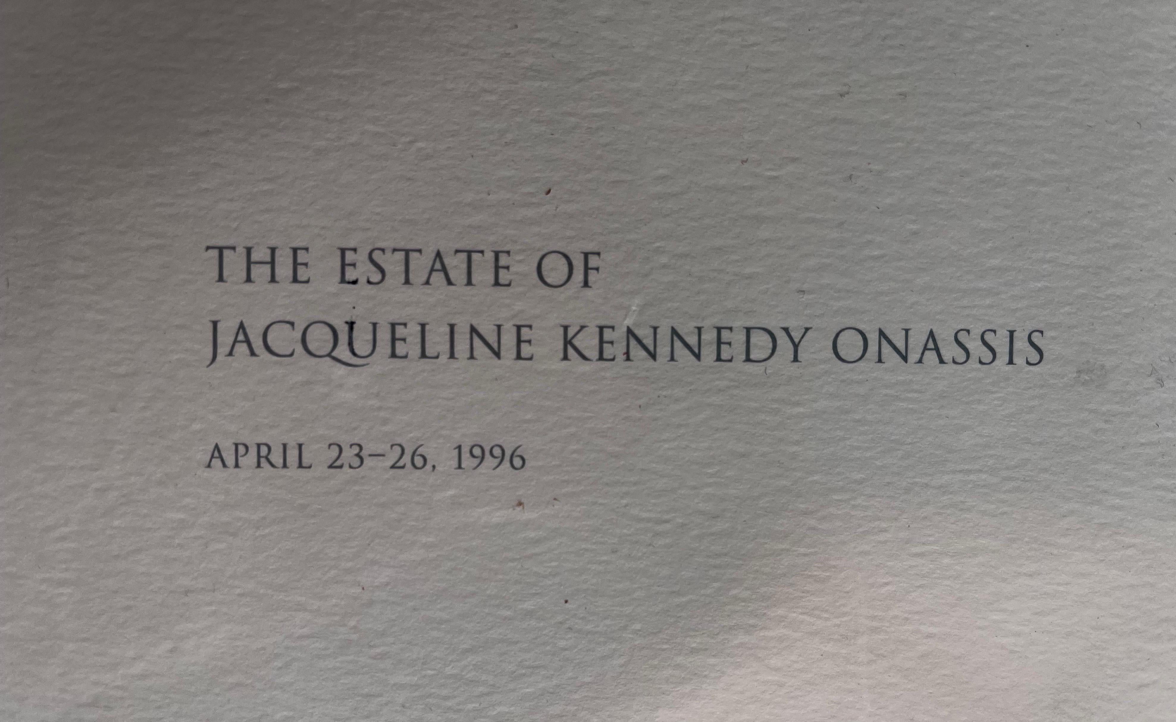 Américain Jacqueline Kennedy Onassis, catalogue de vente aux enchères de Sotheby's, neuf dans Wrapper en vente