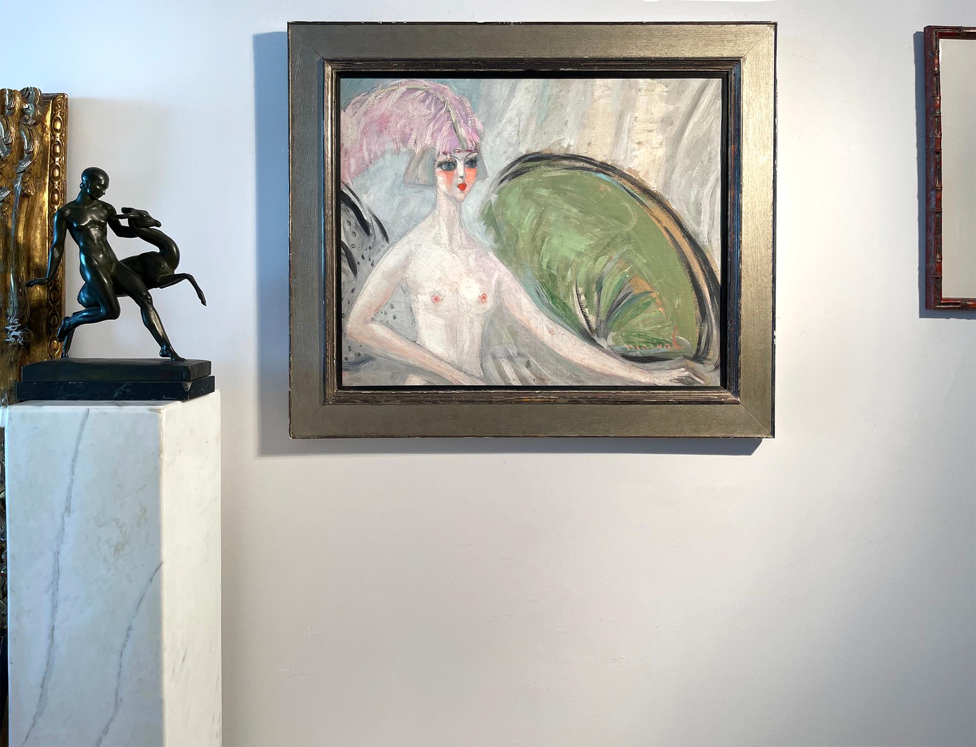 Jacqueline Marval war eng befreundet mit   Kees van Dongen und ihr Werk gehören zur gleichen Schule wie Matisse und Marie Laurencin.  Les Odalisques ist ein recht zeitgenössisches Werk, dessen Hauptfigur eine fröhliche Lebendigkeit und Vitalität