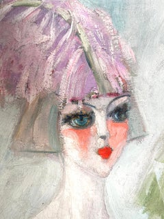 Odalisque à la Plume Rose - Nackte Cabaret-Tänzerin mit Federn