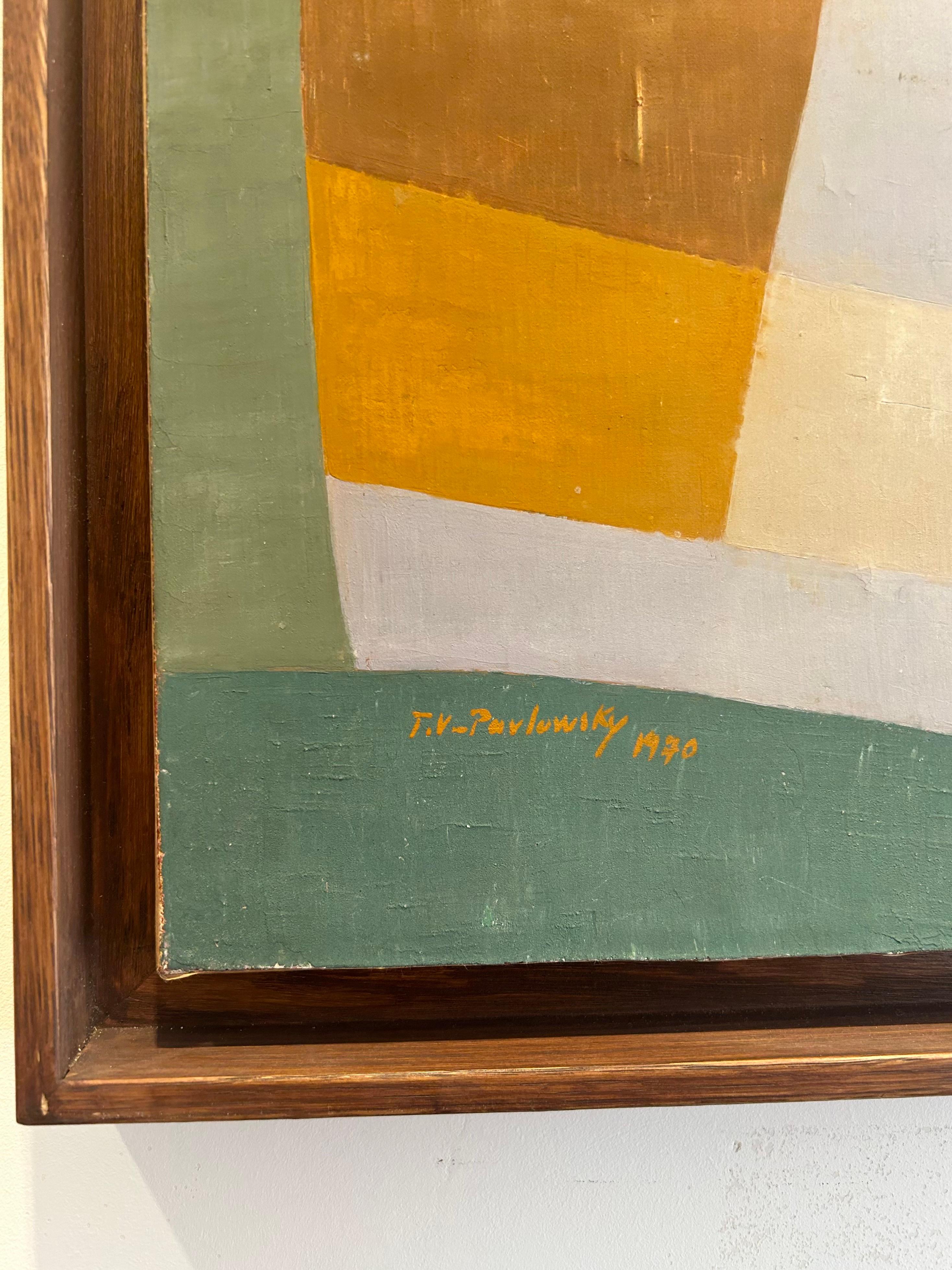 Le Printemps gris - Painting Astratto di Jacqueline Pavlowsky