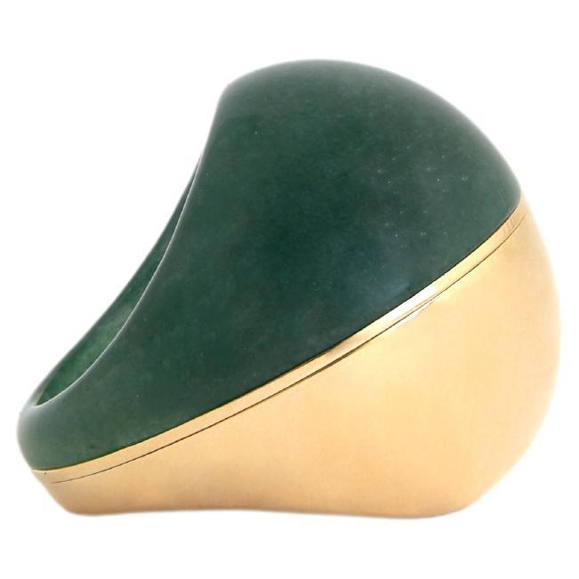For Sale:  Jacqueline Rabun 'A Beautiful Life' 18k Yellow Gold and Aventurine Ring