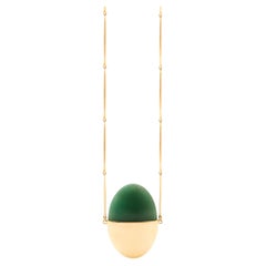 Jacqueline Rabun 'a Beautiful Life' Small Pendant 18k Yellow Gold and Aventurine