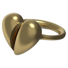 'Black Love' Small Ring 18k Yellow Gold