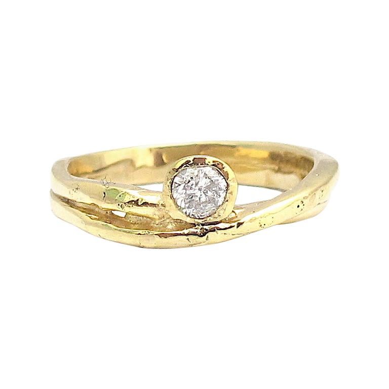 Jacqueline Rose Fragment Diamond Solitaire Ring For Sale