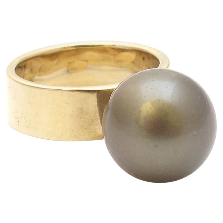 Jacqueline Rose Orb Tahitian Pearl Ring For Sale