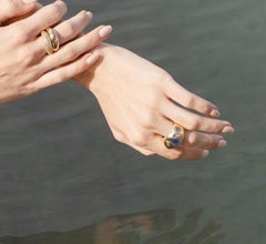 Jacqueline Rose Pebble Lapis Ring