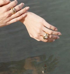 Jacqueline Rose Pebble Rainbow Moonstone Ring