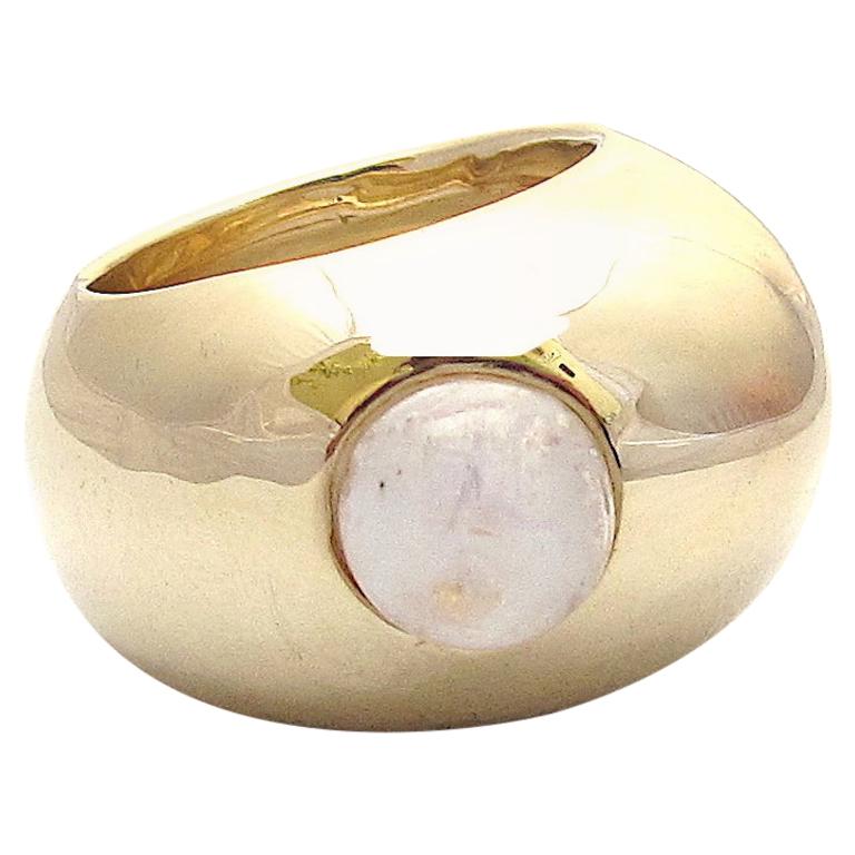 Jacqueline Rose Pebble Rainbow Moonstone Ring For Sale