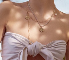 Jacqueline Rose Relic Coin Link Chain Necklace