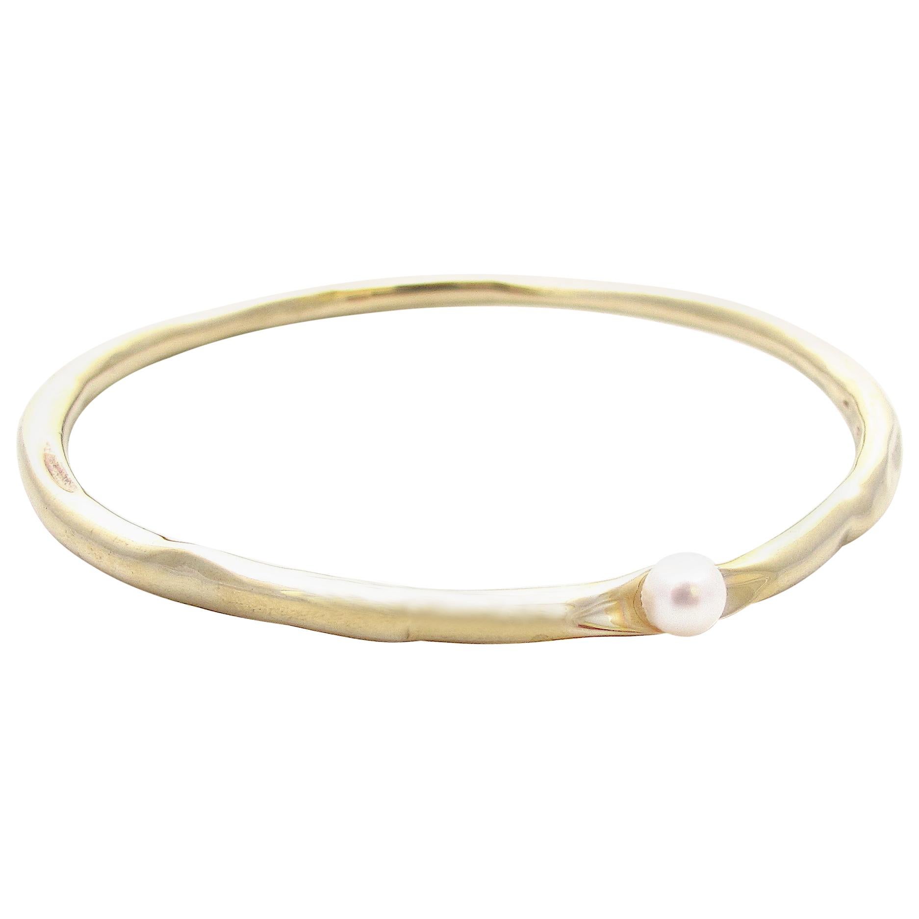 Jacqueline Rose Relic Pearl Bangle Bracelet