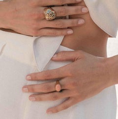 Jacqueline Rose Ridge Coral Ring