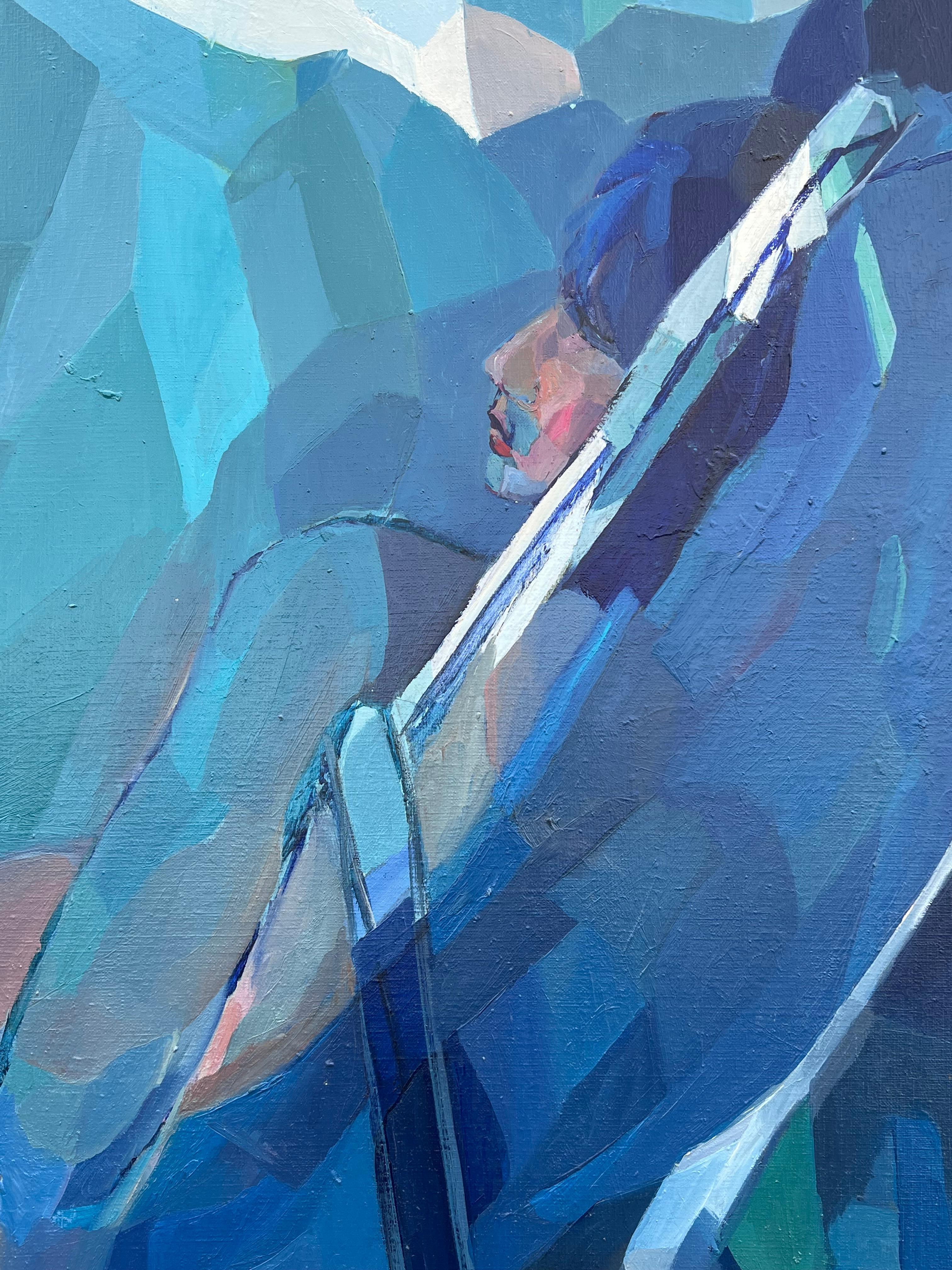 Abstrakte Komposition eines Mädchens auf einem Liegestuhl liegend
von Jacqueline VERDET (Französin, 1931-2023)
unterzeichnet
Ölgemälde auf Leinwand, in Holzrahmen, bei dem der untere Teil des Rahmens fehlt
Größe: 40 x 29,5 Zoll
Leinwand: 39,5 x 29