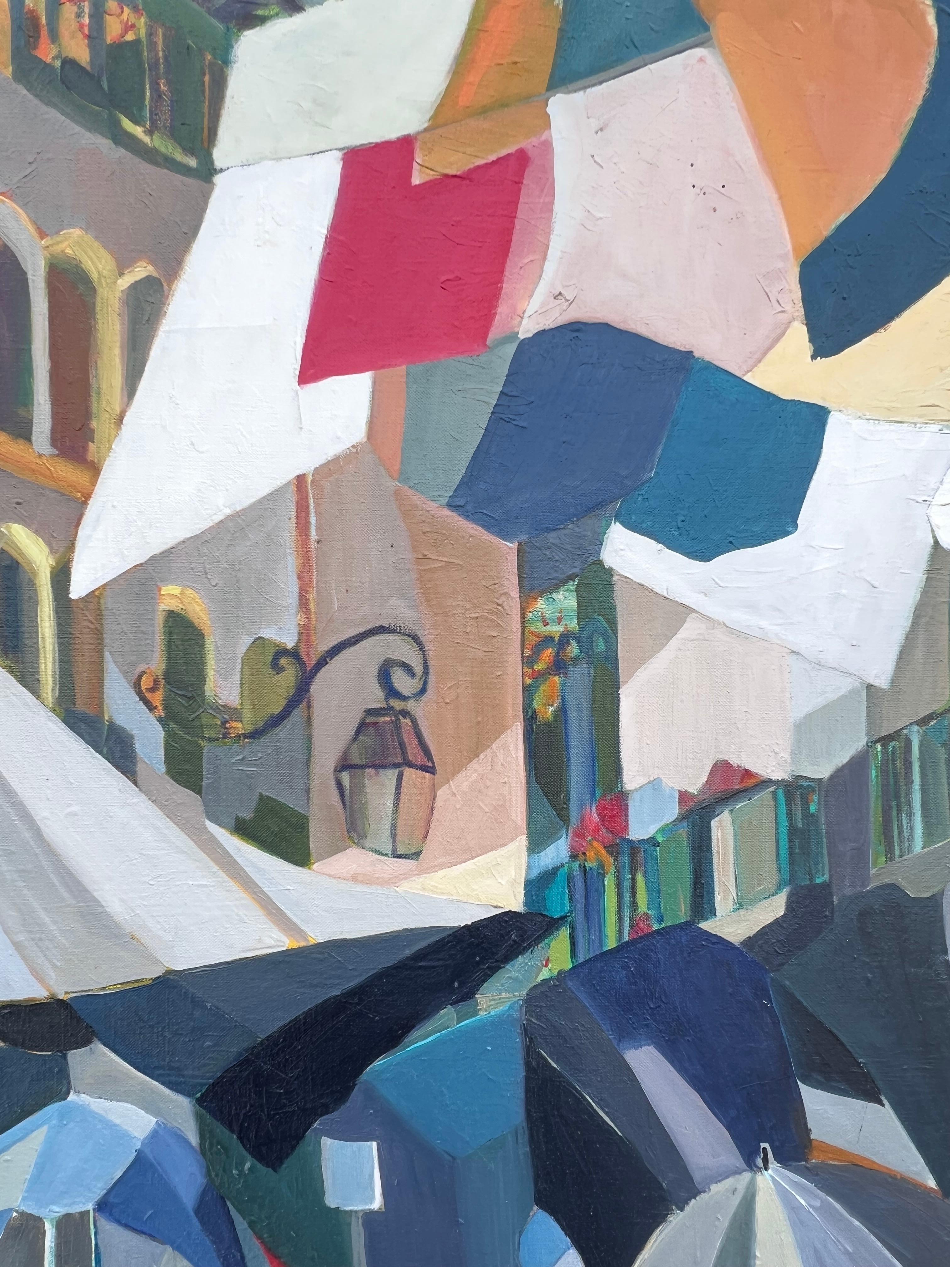 Abstrakte Komposition
von Jacqueline VERDET (Französin, 1931-2023)
Ölgemälde auf Leinwand, ungerahmt
Leinwand: 39,5 x 29 Zoll
Zustand: das Werk ist in einem insgesamt sehr guten Zustand; sehr geringe Oberflächenabdrücke von der früheren Lagerung im