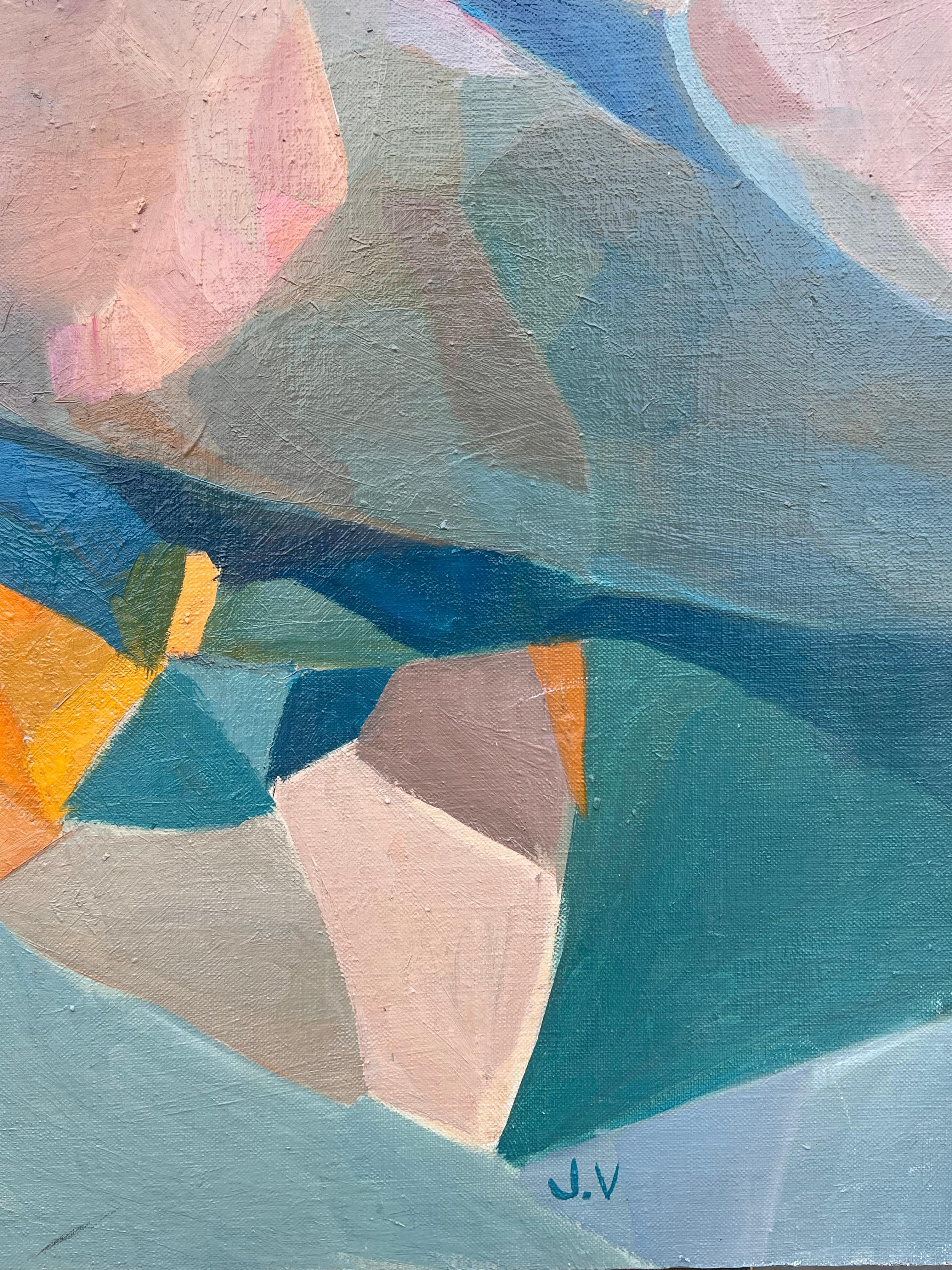 Abstrakte Komposition
unterzeichnete Initialen von Jacqueline VERDET (Französisch, 1931-2023)
Ölgemälde auf Leinwand, ungerahmt
verso signiert
Leinwand: 39,5 x 29 Zoll
Zustand: das Werk ist in einem insgesamt sehr guten Zustand; sehr geringe