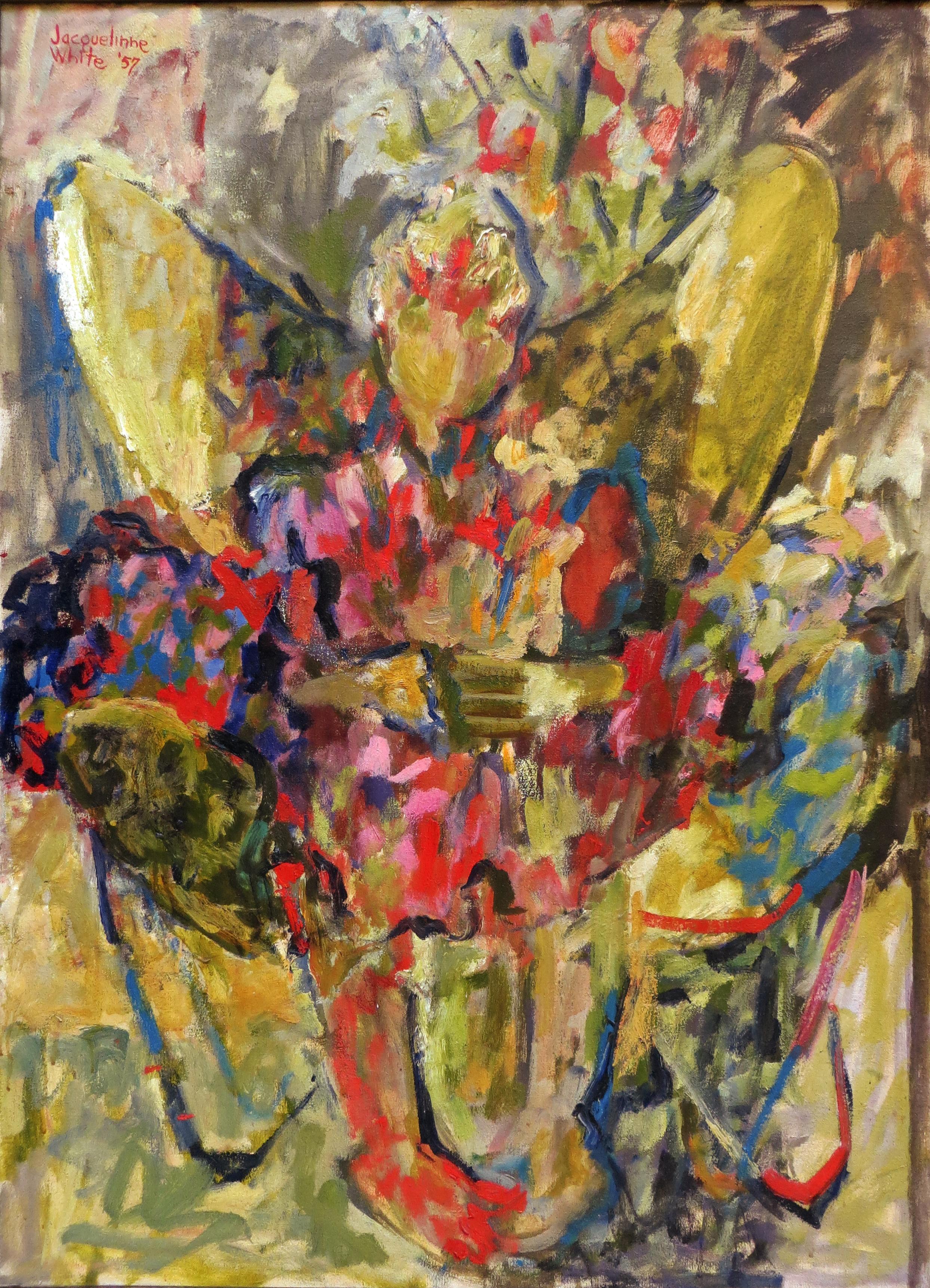Abstract Painting di Jacquelinne White - Schizzo di Carla all'età di 12 anni