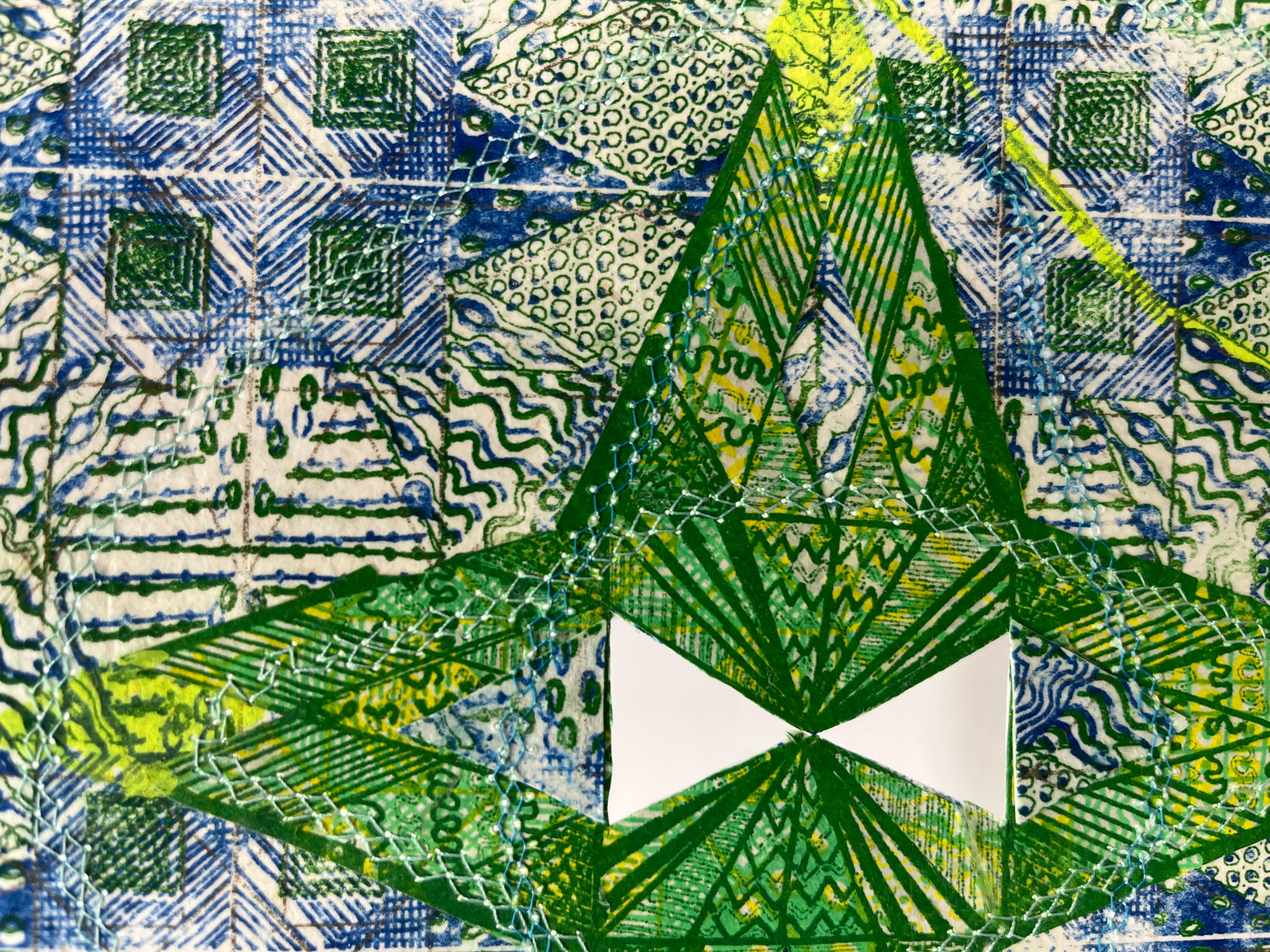 Étoile verte, resplendissante, 2025 - Art de Jacquelyn Strycker