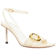 JACQUEMUS 2024 „Les Sandales Regalo 100“ – verzierte Leder-Sandalen, Größe EU 39