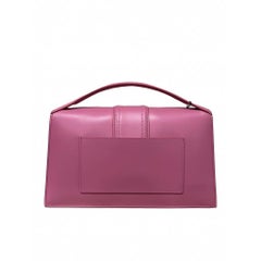 Jacquemus Pink Leather Bambimou Top Handle Handbag
