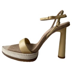 Jacquemus Les Novio 95 Sandalen aus Leder in Beige Gr. 36 rt. $750