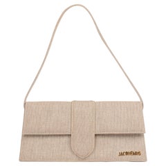 Jacquemus Beige Linen Le Bambino Long Jacquemus Beige Linen Le Bambino Long