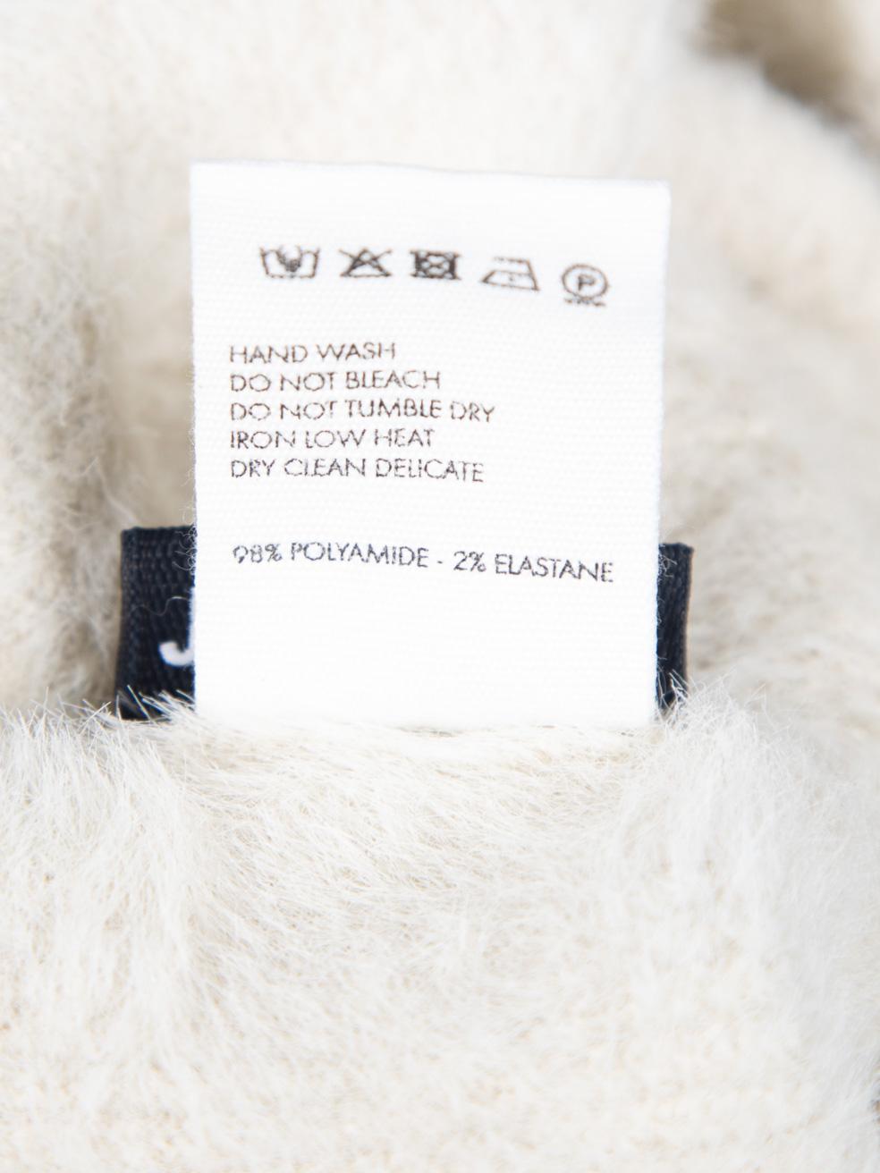 Jacquemus Beige Logo Embroidered Beanie 3